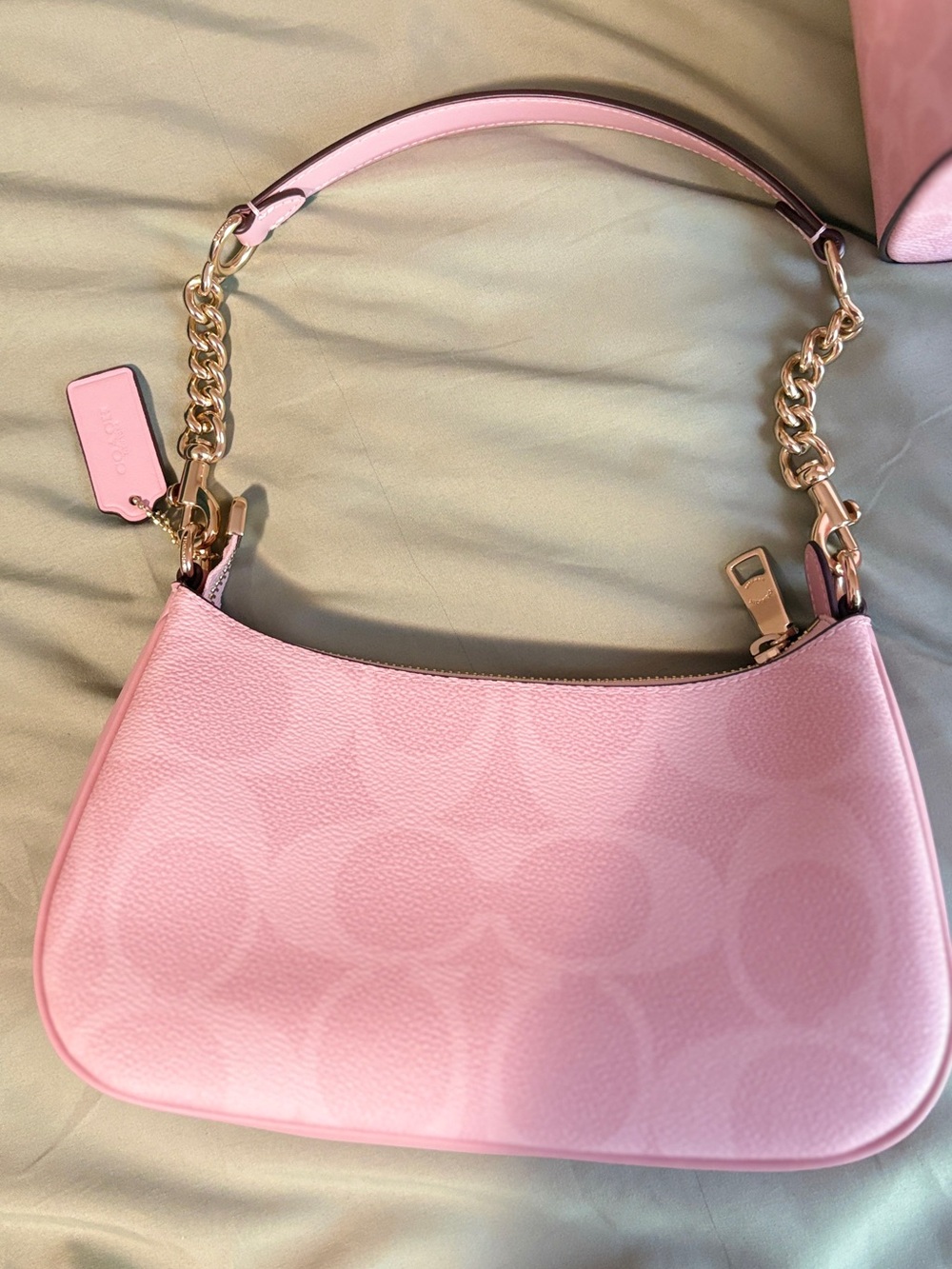 Coach powder pink Signature Canvas set - Picture 3 of 9
